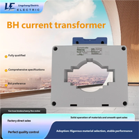 Transformador de Corriente Primario 1500A Secundario 5A 50/60Hz 660V 80I 10/3.75VA Bobinado de Cobre Único Medidor Eléctrico CT Fijación en Barra Colectora