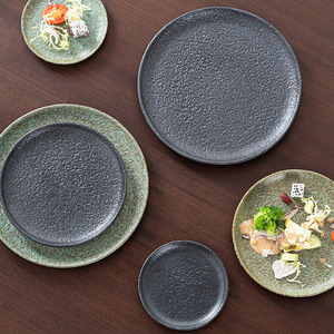 จานสเต็กเซรามิกสไตล์วินเทจญี่ปุ่น จานอาหารค่ำเรียบง่ายสำหรับ<span class=keywords><strong>ร้าน</strong></span>อาหารหรือใช้ในบ้าน - Product Image 2