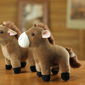 Оптовая продажа мини 13 см милая плюшевая игрушка лошадь на заказ пони кулон плюшевый брелок мягкое чучело для продвижения подарок - Product Image 6