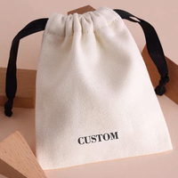 Petit sac à cordon en toile écologique personnalisé sac à poussière pour bijoux cils lunettes boucles d'oreilles-pour cosmétiques et cadeaux