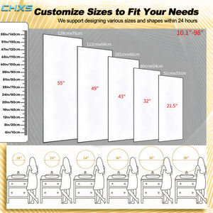 Miroir de salle de bain intelligent mural OLED 4K de 21,5 pouces avec détection interactive du corps <span class=keywords><strong>humain</strong></span>, conception étanche - Product Image 3
