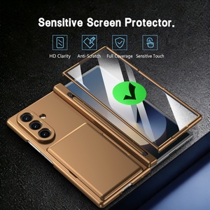 เคสโทรศัพท์แบบด้านพร้อมช่องใส่การ์ด สำหรับ Samsung Z Fold 8 Ultra 7 6 5 พร้อมที่เก็บปากกา Stylus  ฟิล์มกันรอยหน้าจอ ป้องกันการกระแทก - Product Image 3
