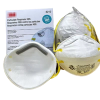 Masque anti-poussière en gros 8210, masque anti-poussière et anti-particules en forme de bol, à fixation sur la tête, protection individuelle jetable
