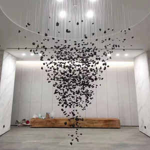 <span class=keywords><strong>Lustre</strong></span> LED en cristal de pierre pour le hall de la cuisine, îlot circulaire, luminaire de luxe pour restaurant, bricolage créatif, décoration intérieure - Product Image 1