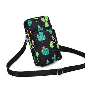 Mini Bolsa de Nylon para Teléfono Celular, con Cierre de Cremallera, Correa para el Cuello, Portátil, Monedero, Bolso para Teléfono, Unisex, Bandolera - Product Image 5