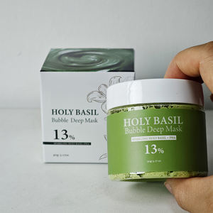 Mascarilla Facial de Burbujas con Arcilla Herbal de Albahaca Santa y Agua Carbonatada, Hidratante para Todo Tipo de Piel - Marca Blanca - Product Image 3