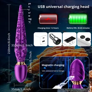 Tongkat <span class=keywords><strong>AV</strong></span> Kuat gurita 9 frekuensi, silikon tahan air dapat diisi ulang g-spot <span class=keywords><strong>vibrator</strong></span> mainan seks dewasa untuk klitoris wanita - Product Image 2