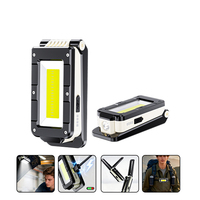 Lampe de travail LED rechargeable multifonctionnelle, rotative à 180 degrés, pliable, lampe de travail COB portable, lampe magnétique de poche pour extérieur