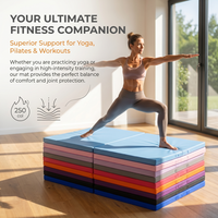 Tapis de danse pliable, surface en cuir PU, mousse haute densité, fond antidérapant, tapis d'exercice portable pour le yoga, la remise en forme, l'entraînement à domicile