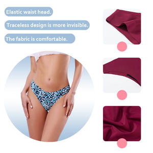 Breathable Period Underwear, Seamless Swimming Sanitary Napkins Free Menstrual Pants <strong>Auntie</strong> Physiological Bikini Underwear - Product Image 2