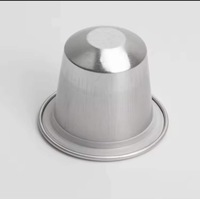 Capsule de café en aluminium de 15 ml, conteneur portable pour expresso liquide, impression de logo, biodégradable, anti-fuite, jetable