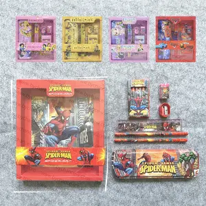 Beste Cool Cadeau Voor Kinderdag Groothandel Basisschool Benodigdheden Spiderman Prinses Eenhoorn Potlood Briefpapier Set