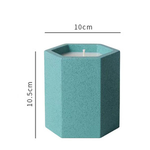 Vente directe en usine, différents bocaux en béton multicolores, bougies parfumées personnalisées - Product Image 6