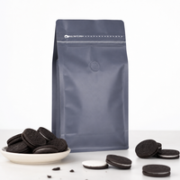 Sachet refermable réutilisable avec valve et fond plat pour fruits secs, noix, grains de café, biscuits, gâteaux et snacks
