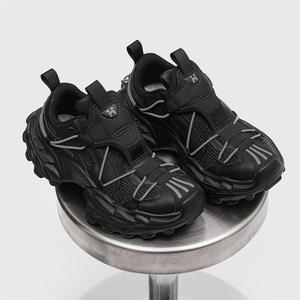 Chaussures de course tendance et polyvalentes à semelle épaisse pour hommes et femmes, amortissantes, respirantes, à lacets, baskets épaisses - Product Image 2