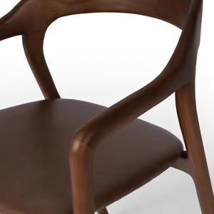 Muebles de Comedor de Diseño Moderno JP, <span class=keywords><strong>Sillas</strong></span> de <span class=keywords><strong>Madera</strong></span> Maciza para Hogar, Restaurante, Oficina, Parque, Estilo Rústico - Product Image 4