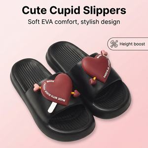 Zapatillas de baño deportivas para mujer, con diseño de flecha de Cupido, material EVA, antideslizantes, acolchadas, transpirables e impermeables, para interiores y exteriores - Product Image 3