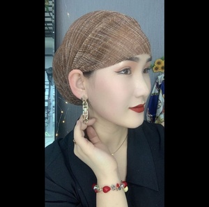 YASEEN Noble Handmade Shimmer gold Mesh Eco-friendly Breathable Outdoor Travel Comfortable Women's <b>Hat</b> - Product Image 1