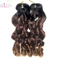 150g Display Loose Body Wave Pony Style Spiral Curl Crochet French Curls Synthetic Extensions High Temperature Curly Braid Hair