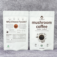 Sachet Doypack Personnalisé Imprimé pour Poudre de Café, Qualité Alimentaire, Réutilisable, avec Fermeture Zip, en Mylar et Feuille d'Aluminium