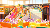 Équipements de jeux intérieurs commerciaux populaires pour enfants : trampolines, grands toboggans, jeux interactifs avec conception gratuite