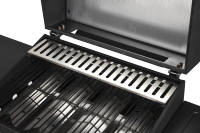 Portable 4 Brûleurs Gaz Griller Machine Commerciale Sans Fumée Barbecue Cuisinière À Gaz Barbecue Grill Avec Tables D'appoint