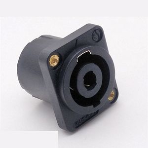 Conector XLR Profesional de Cuatro Núcleos para Altavoz, Cable de Audio de 4 Núcleos con Amplificador de Potencia, Conector Cuadrado Ohm - Product Image 3