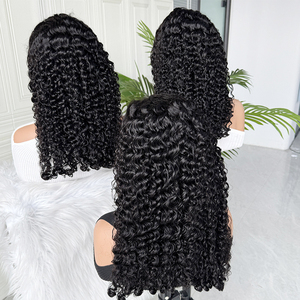 Peluca de Cabello Humano Rizado Birmano, Color Negro Natural, Rizos Suaves y Elásticos, Peluca de Encaje de Alta Densidad con Línea de Cabello Pre-Desplumada - Product Image 2