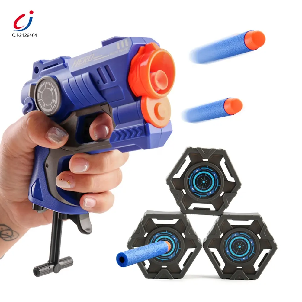 Chengji vendita calda bambini pistola di plastica air foam freccette tiro al bersaglio gioco giocattoli manuale soft bullet gun