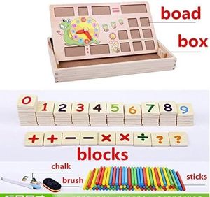 Orologio multifunzionale in legno gioco cognitivo calcolo matematica <span class=keywords><strong>scatola</strong></span> di apprendimento <span class=keywords><strong>Montessori</strong></span> scheda di educazione precoce per bambini - Product Image 2