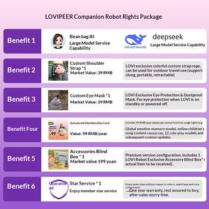 หุ่นยนต์ AI รุ่น LOVIPEER คอมแพนเดียน ลอวี บีนแบ็ก ดีพซีค สมาร์ท ดอลล์ ตุ๊กตาผ้าพลัฌ ของเล่นแบบโต้ตอบได้ พร้อมกล่องสุ่ม - Product Image 2