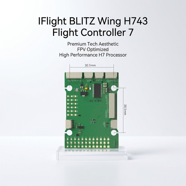 IFlight BLITZ Wing H743 Flight Controller 7-36V 2-8S PDB 100A Dual Camera Switch INAV Ardupilot RC Fixed Wing Drone