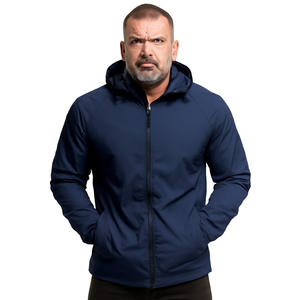 Chaqueta Bomber con Capucha para Hombre, de Alta Calidad, Estilo Casual Elegante, Secado Rápido, Transpirable, Corte Ajustado, Cierre de Cremallera, para Invierno y Actividades al Aire Libre, Servicio OEM - Product Image 2