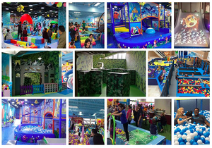 Area Giochi Interna Personalizzata a Tema con <span class=keywords><strong>Trampolino</strong></span>, Piscina di Palline e Scivoli Multipli per Zona Divertimento Bambini - Product Image 3