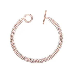 YMbracelet-182 xuping Ring high fashion and elegance full diamond starry luxury rose gold bracelet