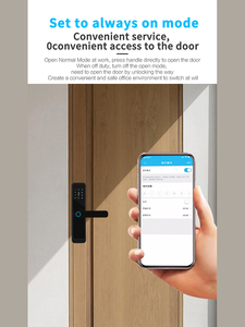 High-End Wood <b>Smart</b> Fingerprint Password <b>Lock</b> for Office Hotel Home Indoor with Cloud Data Storage Wi-Fi Network - Product Image 4
