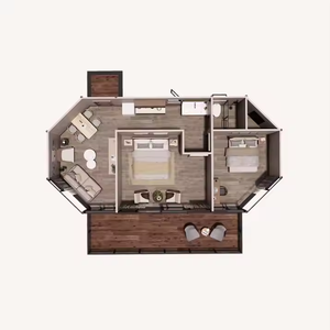 Hébergement de luxe Hôtel Tente Cabines Terrasses Fournisseur Fabriqué en <span class=keywords><strong>fibre</strong></span> de <span class=keywords><strong>verre</strong></span> de carbone pour le glamping en plein air - Product Image 6