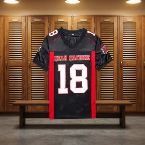 Maillots de football d'été respirants pour hommes, imprimés en 3D, en polyester 180g - Adam Sandler Mean Machine Longest Yard Paul Crewe Short Noir - Product Image 3