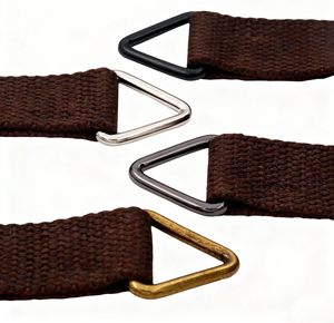 BIKICOCO Metal Triangle Ring Buckle Connectors Round Edge Webbing Bag Clasp <b>Handbag</b> Strap Making Hardware <b>Silver</b> Pack Of - Product Image 5