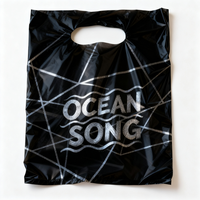 Sacs de courses personnalisés en HDPE/PE, durables, réutilisables, découpés sur mesure, longueur main, avec logo imprimé en héliogravure/sérigraphie mm