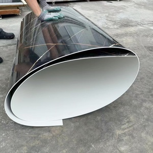 Panneaux muraux en PVC marbré UV 2,8*1220*2800 mm, plaques en PVC marbré synthétique noir or - Product Image 3
