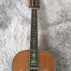 OO42 Acoustic Guitar by for Brand <b>Top</b> Solid Body with Elegant Flower Inlay Mahogany Back/Side Fingerboard Free - Product Image 6