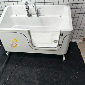 Baignoire pour <span class=keywords><strong>chien</strong></span> en acrylique durable EUR PET, facile à nettoyer, avec levage électrique, nouvelle baignoire pour animaux de compagnie en bois, grande taille - Product Image 6