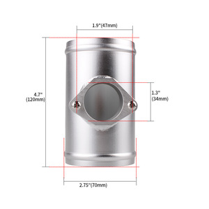 Base de débitmètre d'air en alliage d'aluminium, 2.5, 2.75, 3.0 pouces, pièce de rechange pour Cadillac, MAF009 - Product Image 3