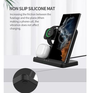 Productos populares Soporte de escritorio 15W <span class=keywords><strong>Cargador</strong></span> rápido Portátil 3 en 1 <span class=keywords><strong>Cargador</strong></span> inalámbrico para <span class=keywords><strong>Samsung</strong></span> Auricular Logotipo personalizado <span class=keywords><strong>Cargador</strong></span> 3 Enn1 - Product Image 3