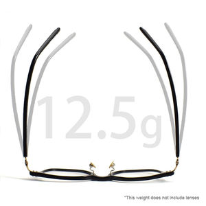 Bingkai persegi Retro untuk kacamata Titanium Anti cahaya biru pelipis musim semi bantalan hidung dapat disesuaikan bingkai kacamata kualitas tinggi pria - Product Image 3