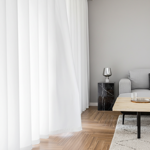 Rideau de fenêtre moderne en gaze unie XinLan pour salon et chambre à coucher (vente en gros) - Product Image 1