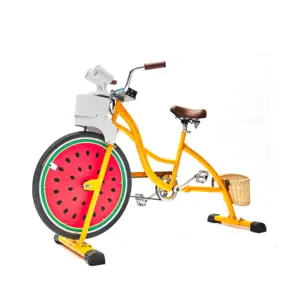 2023 EXI Neues stationäres Fahrrad Bubble Maker Activity Orange Farbe kann angepasst werden Bubble Machine Bubble Bike