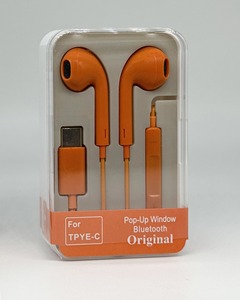 Audífonos Intrauditivos con Cable Tipo-C, Color Naranja, Micrófono para Llamadas Claras, Sonido Estéreo con Bajos, para Computadora Portátil y Teléfono Inteligente, Gran Venta - Product Image 4