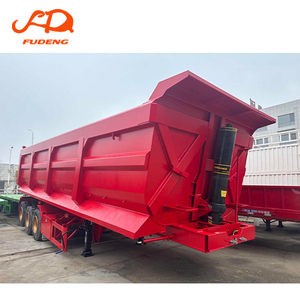Semi-remorque benne basculante en U de 40 tonnes, châssis renforcé, benne hydraulique, vente en gros au Ghana - Product Image 2